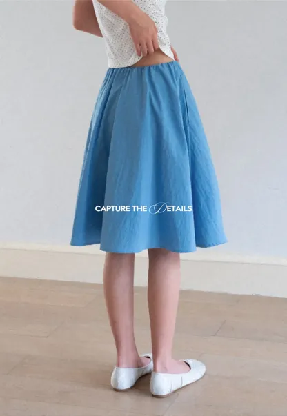 High Waist A Line Skirt