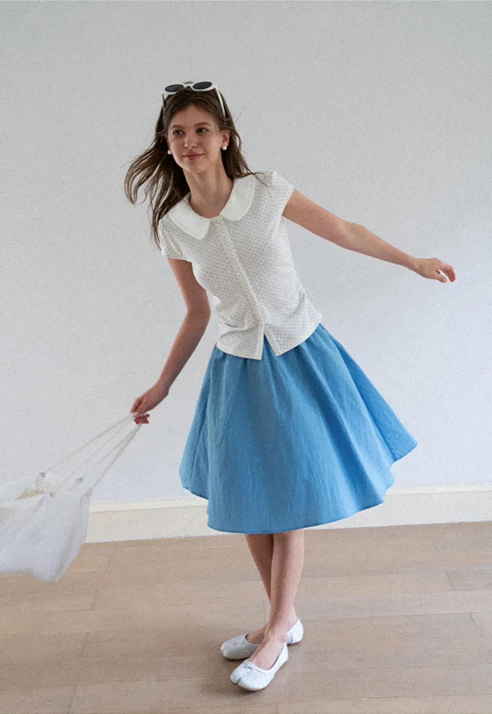 High Waist A Line Skirt