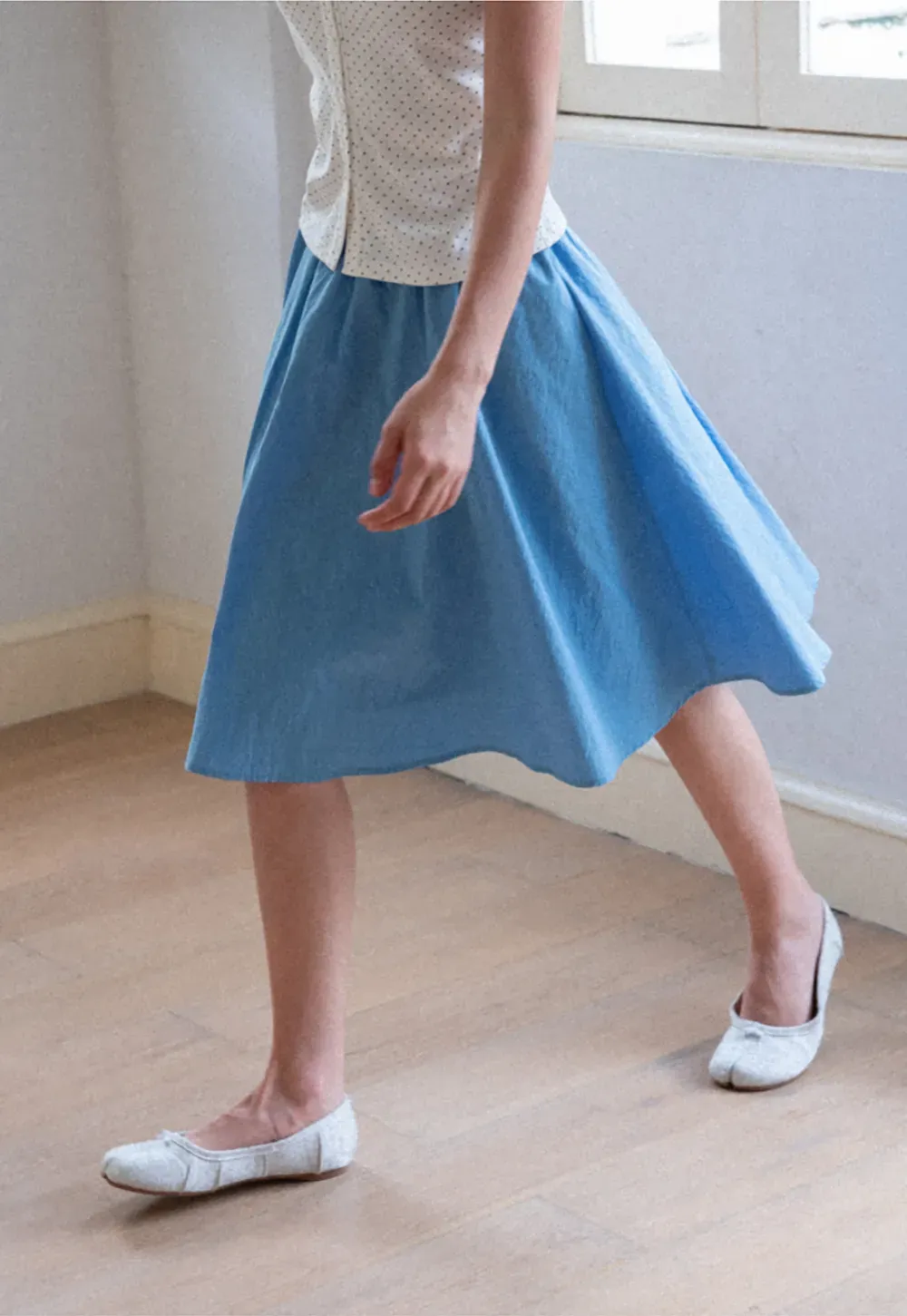 High Waist A Line Skirt