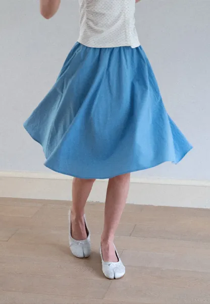 High Waist A Line Skirt