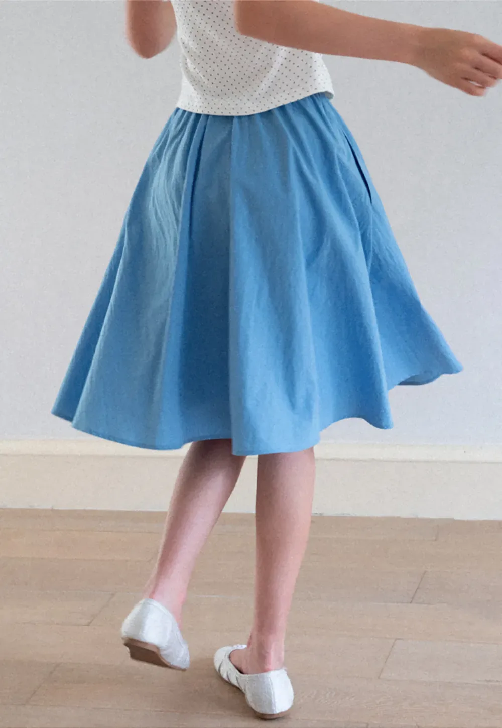 High Waist A Line Skirt