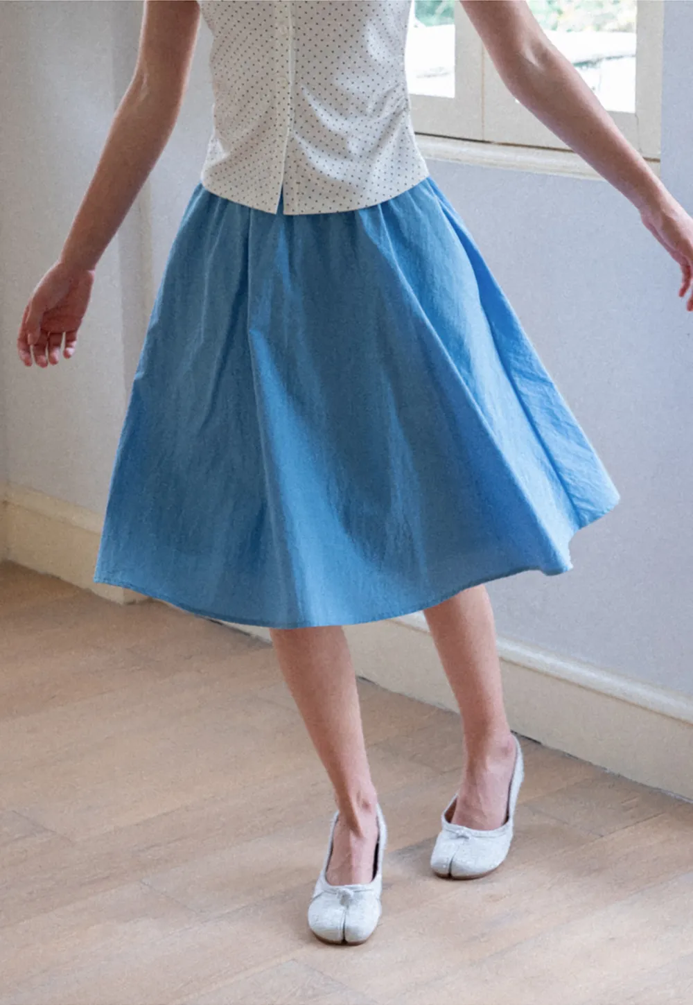 High Waist A Line Skirt