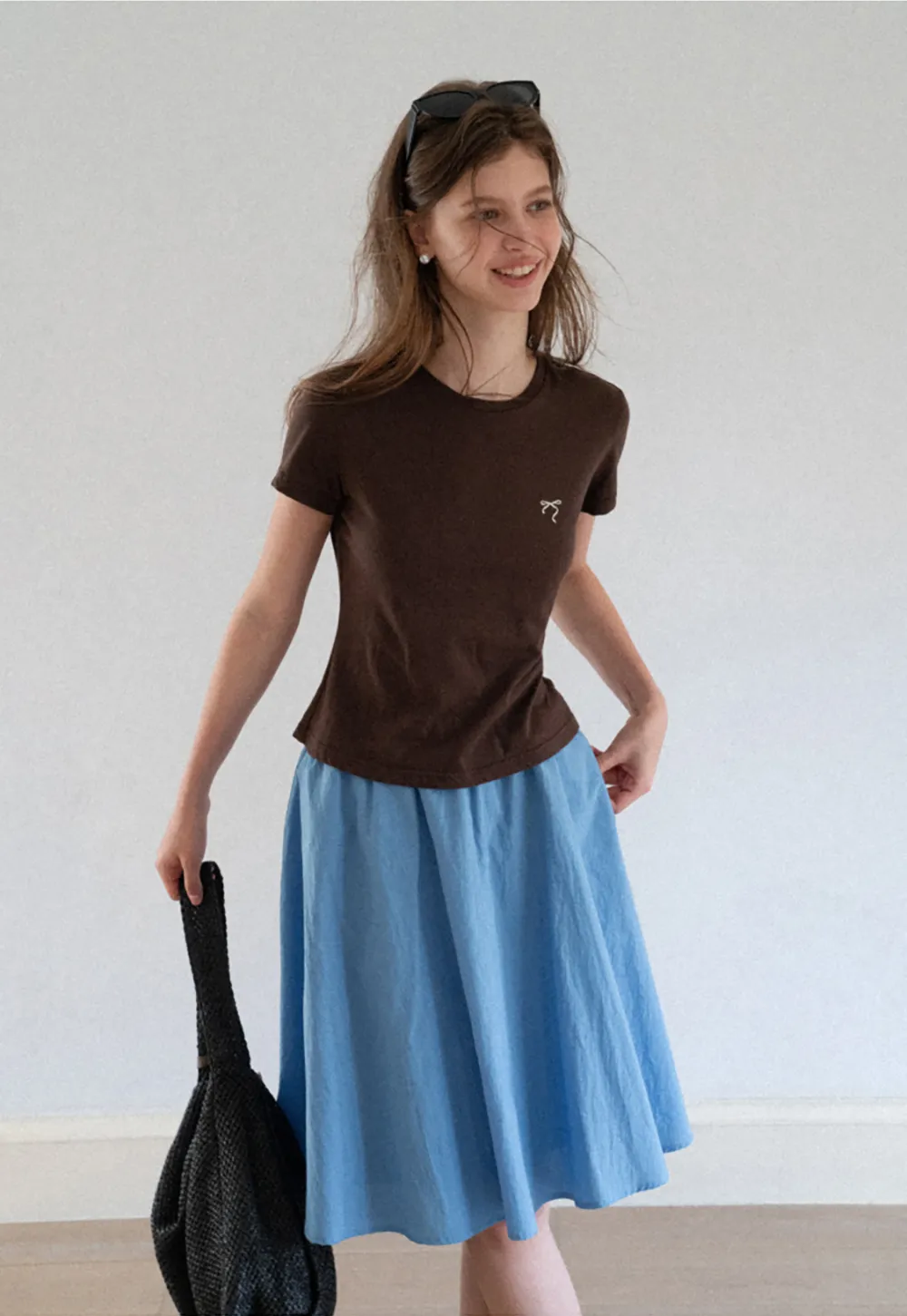 High Waist A Line Skirt