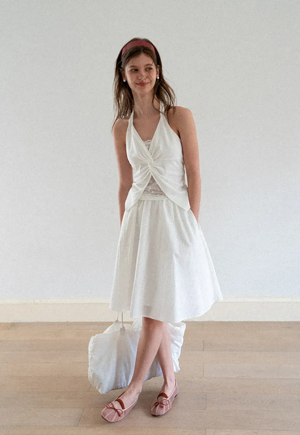 High Waist A Line Skirt