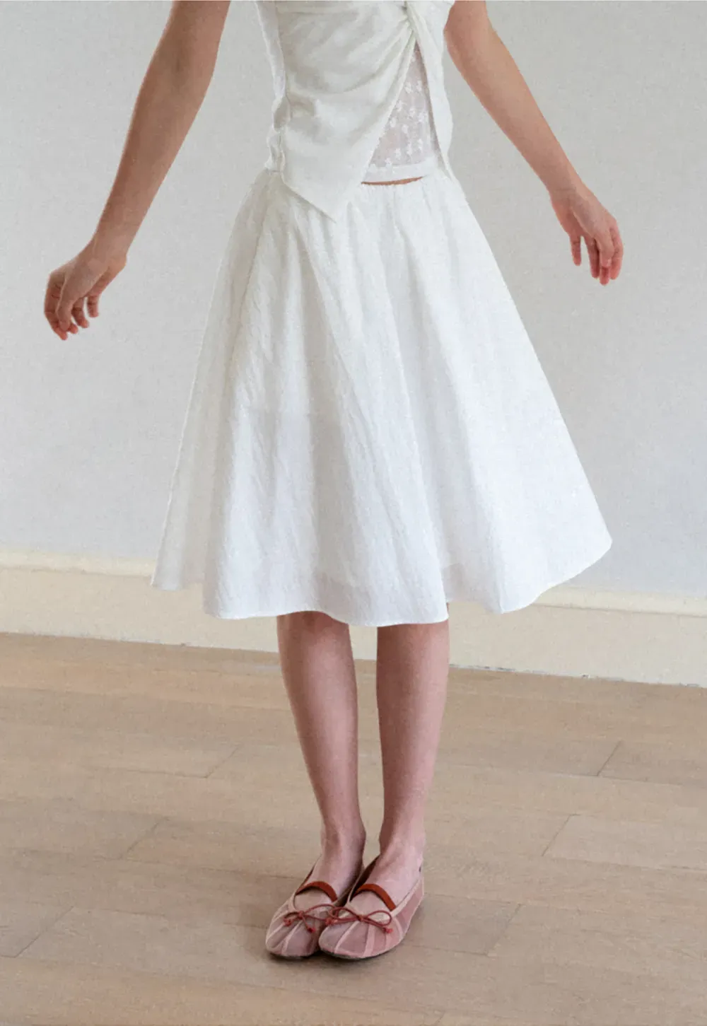 High Waist A Line Skirt