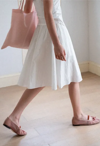 High Waist A Line Skirt