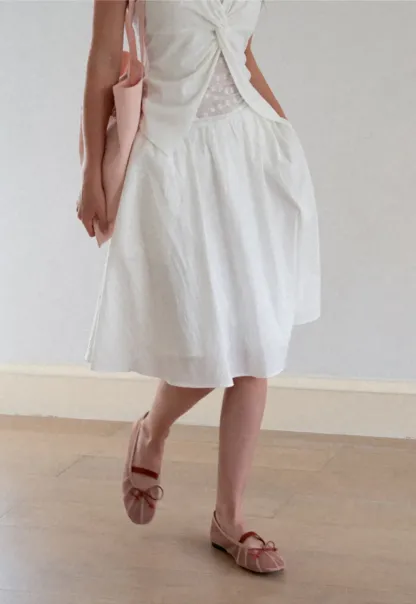 High Waist A Line Skirt