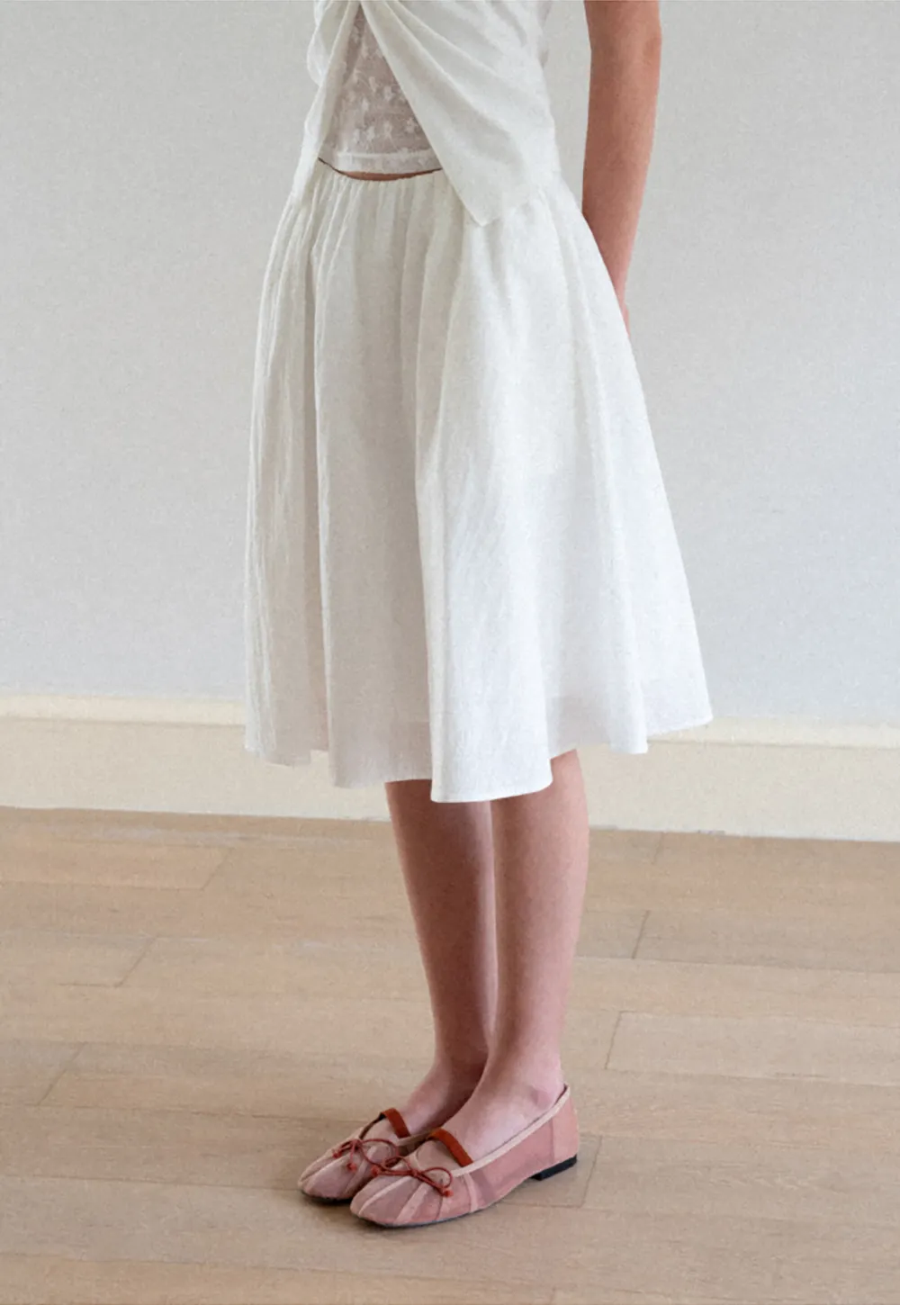 High Waist A Line Skirt
