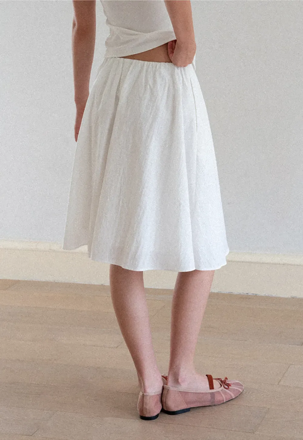 High Waist A Line Skirt