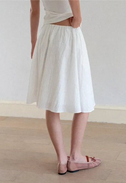 High Waist A Line Skirt