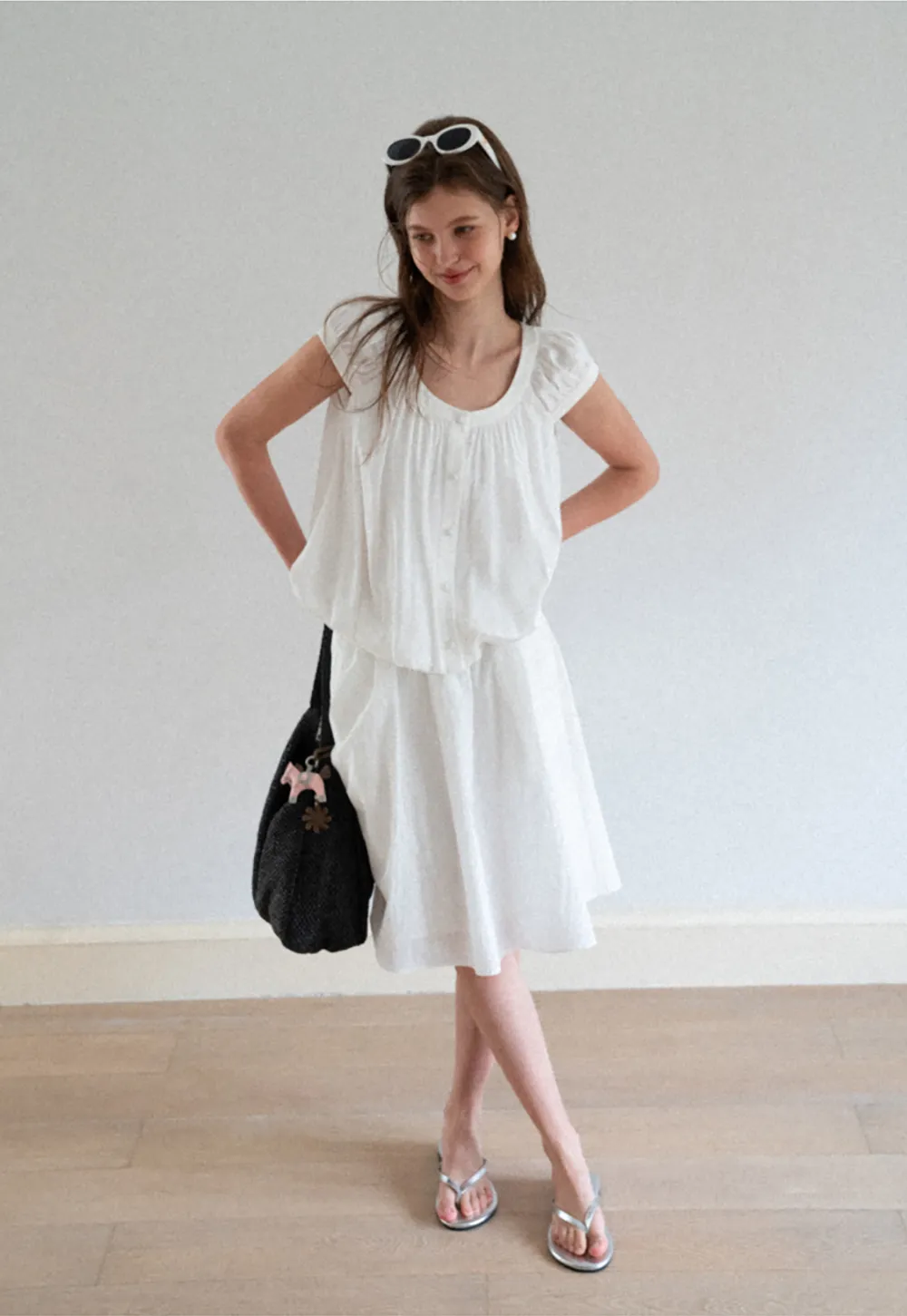 High Waist A Line Skirt