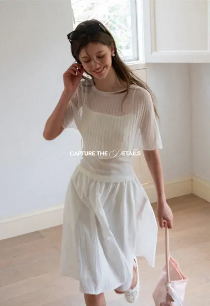 High Waist A Line Skirt