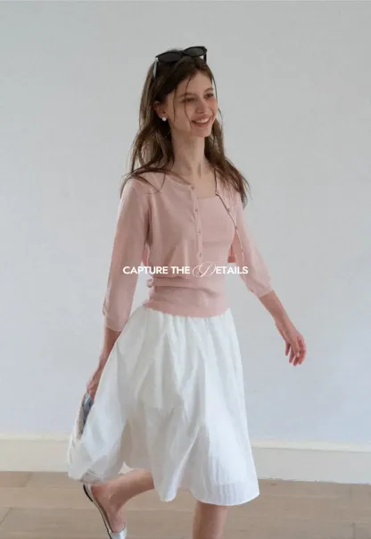 High Waist A Line Skirt