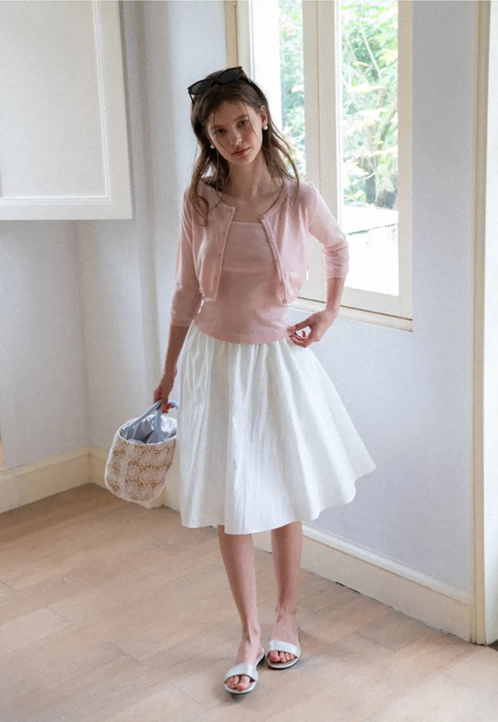 High Waist A Line Skirt