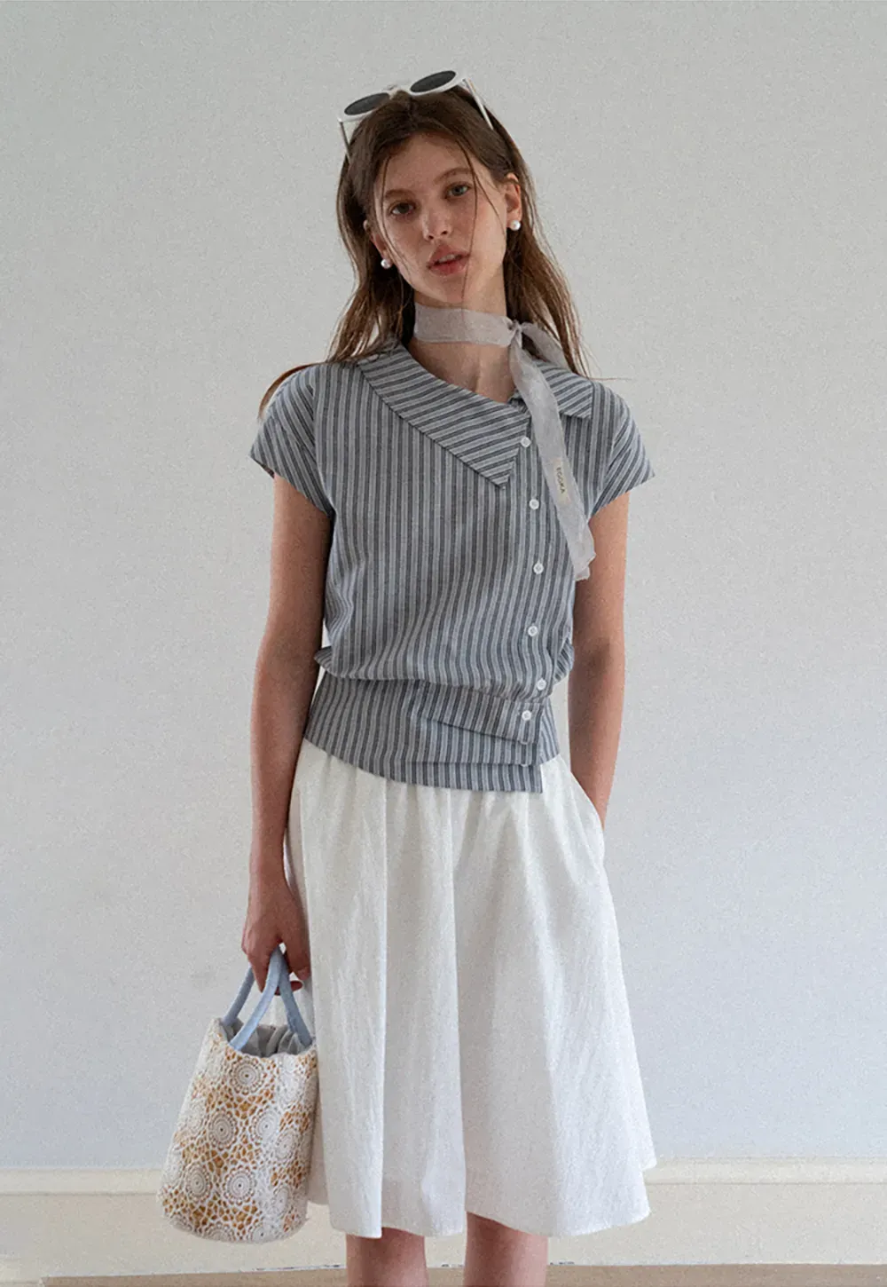 High Waist A Line Skirt