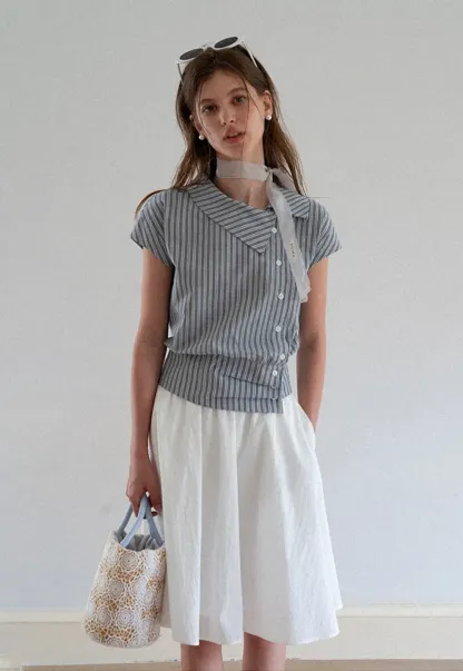 High Waist A Line Skirt
