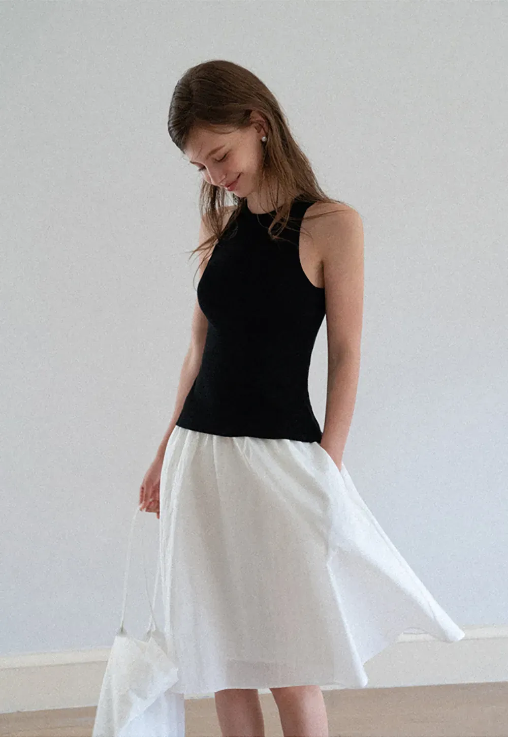 High Waist A Line Skirt