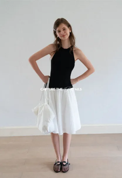 High Waist A Line Skirt
