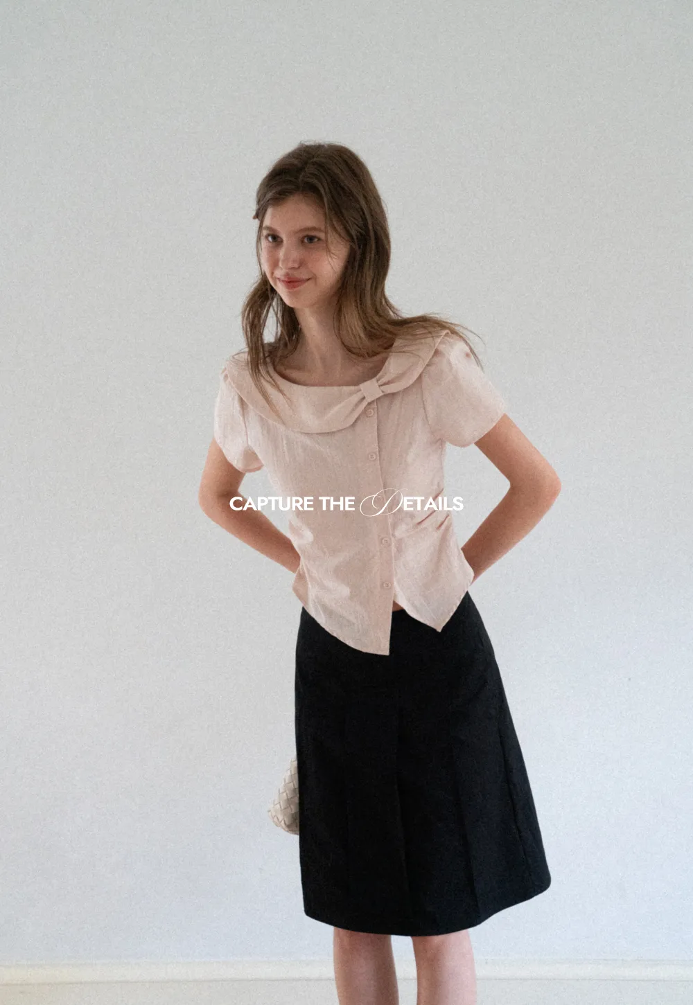 Pleated A-Line Skirt