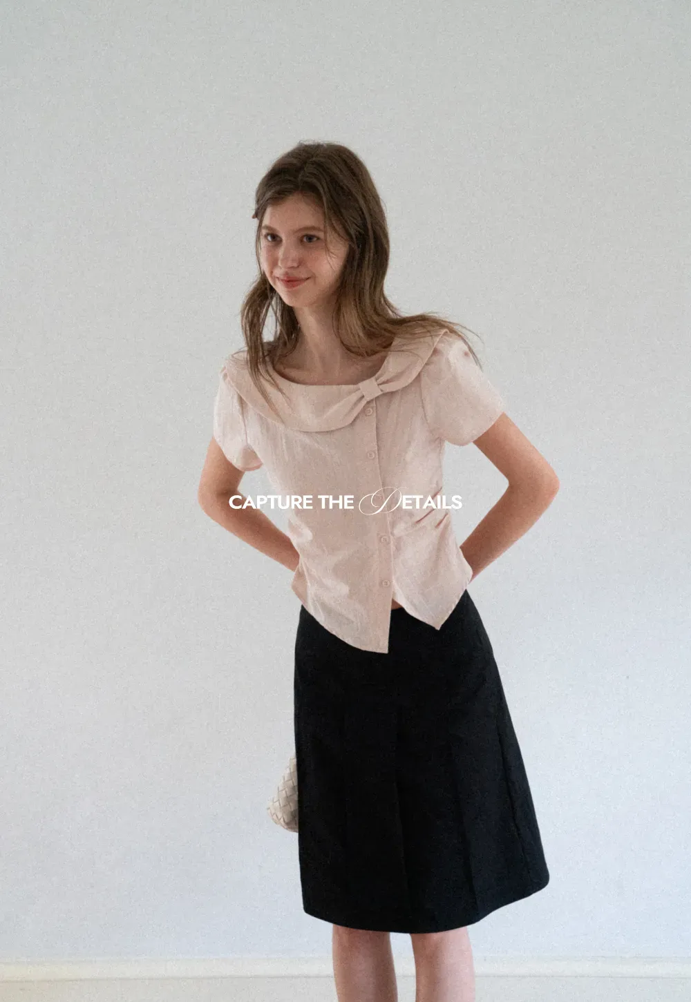 Pleated A-Line Skirt