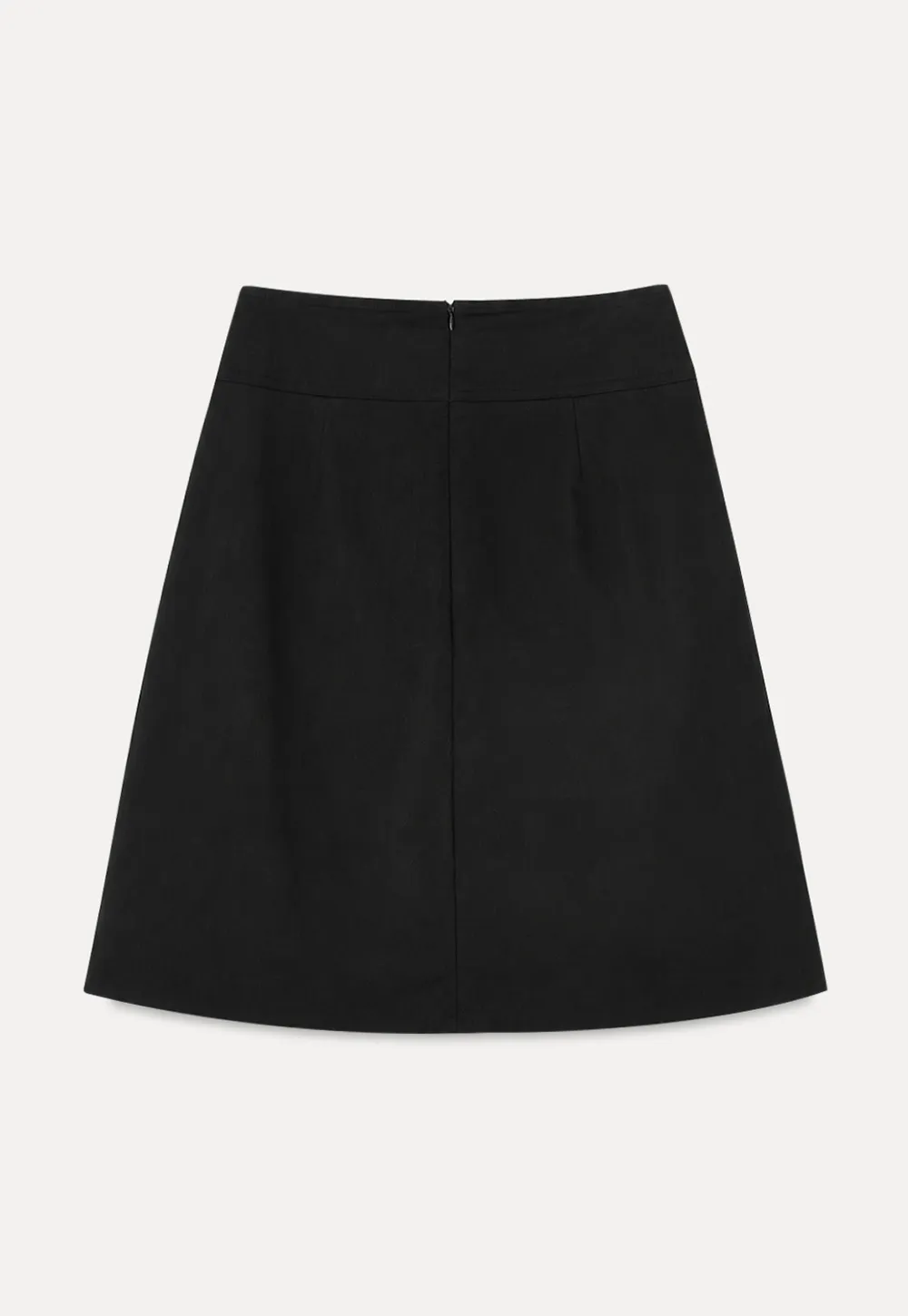 Pleated A-Line Skirt