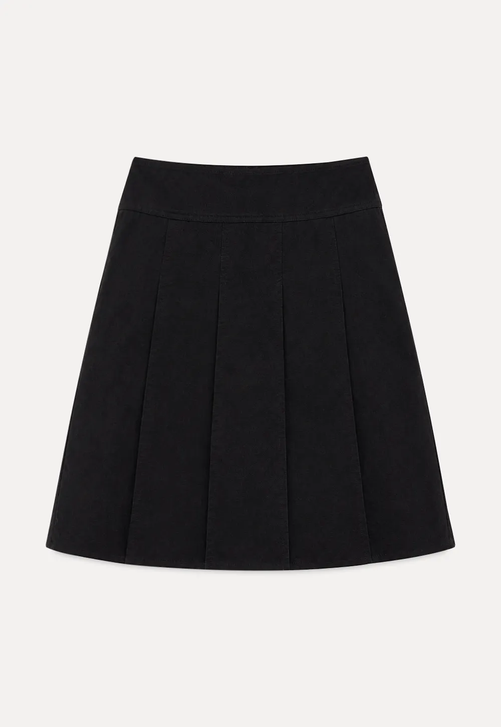Pleated A-Line Skirt