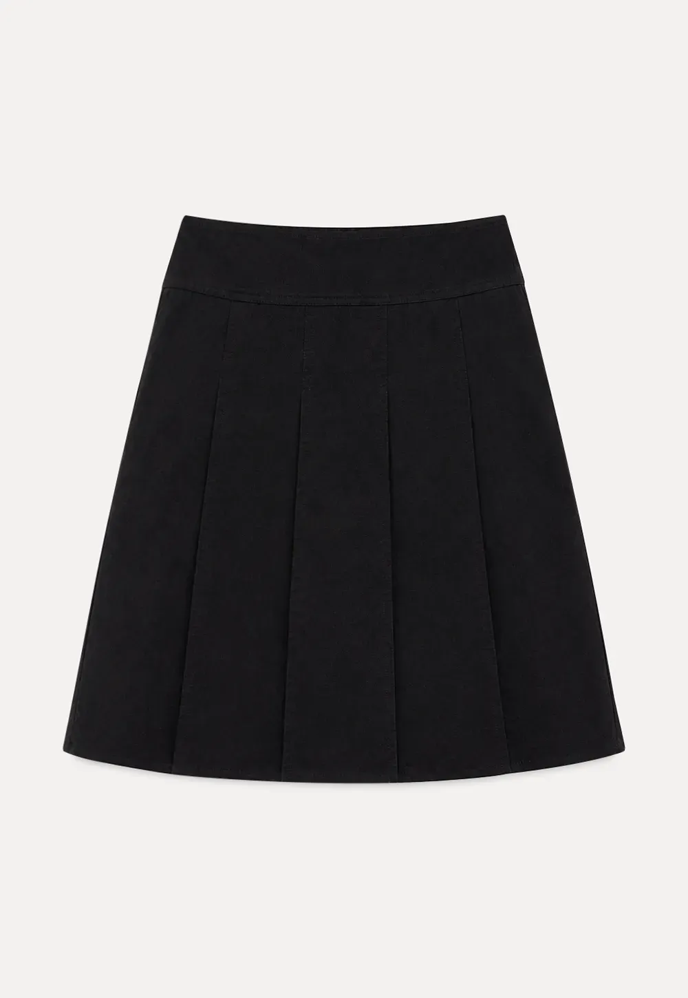 Pleated A-Line Skirt