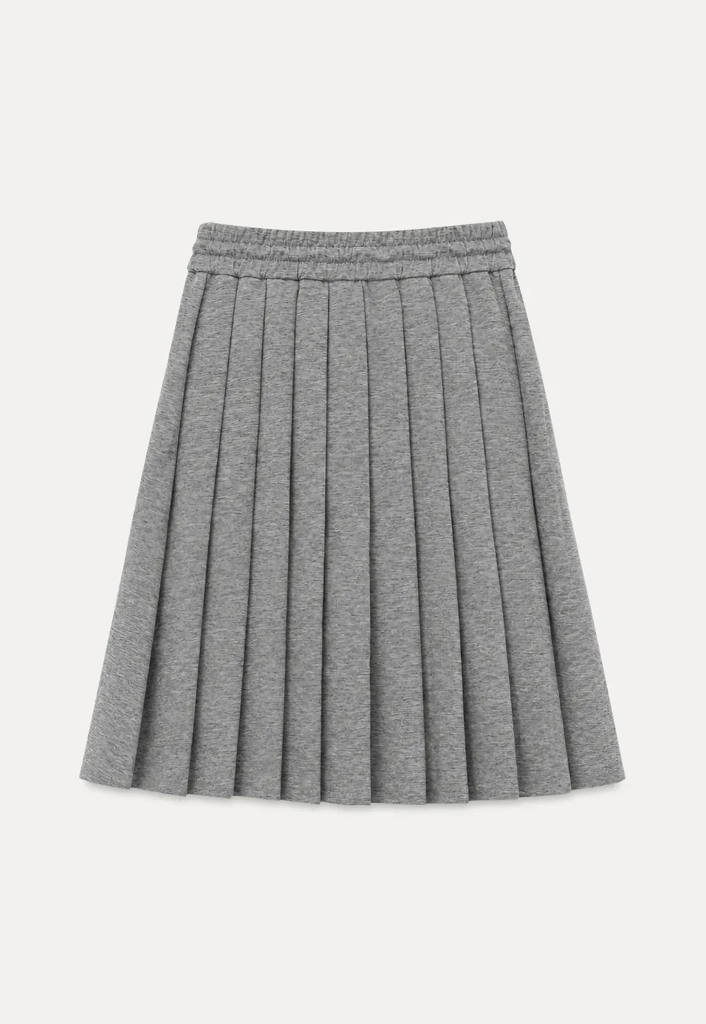 Pleated A-Line Midi Skirt