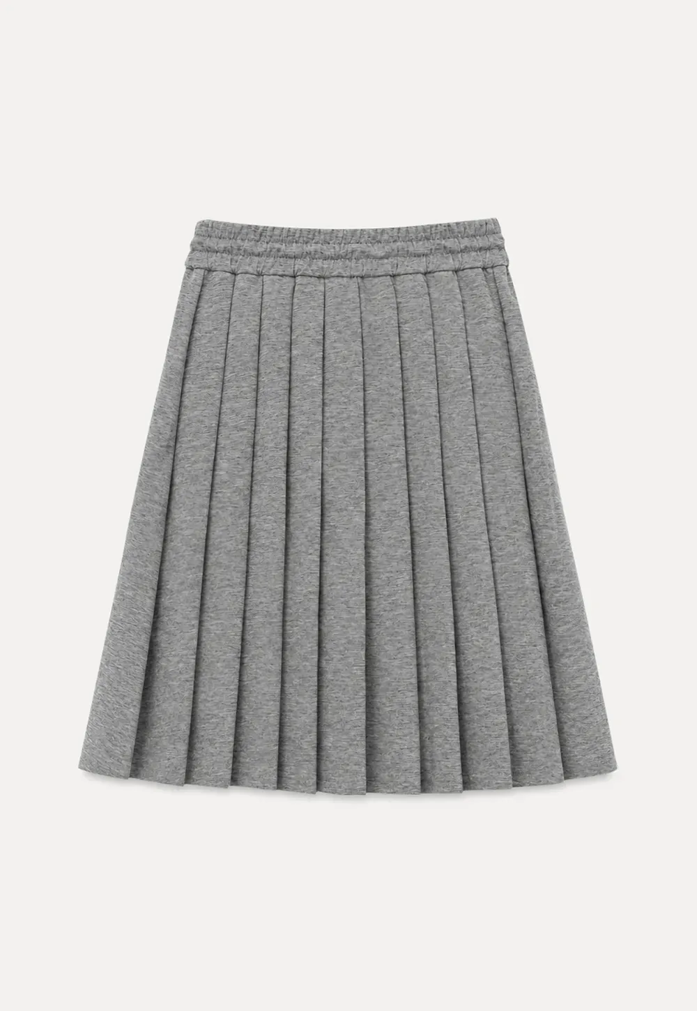 Pleated A-Line Midi Skirt