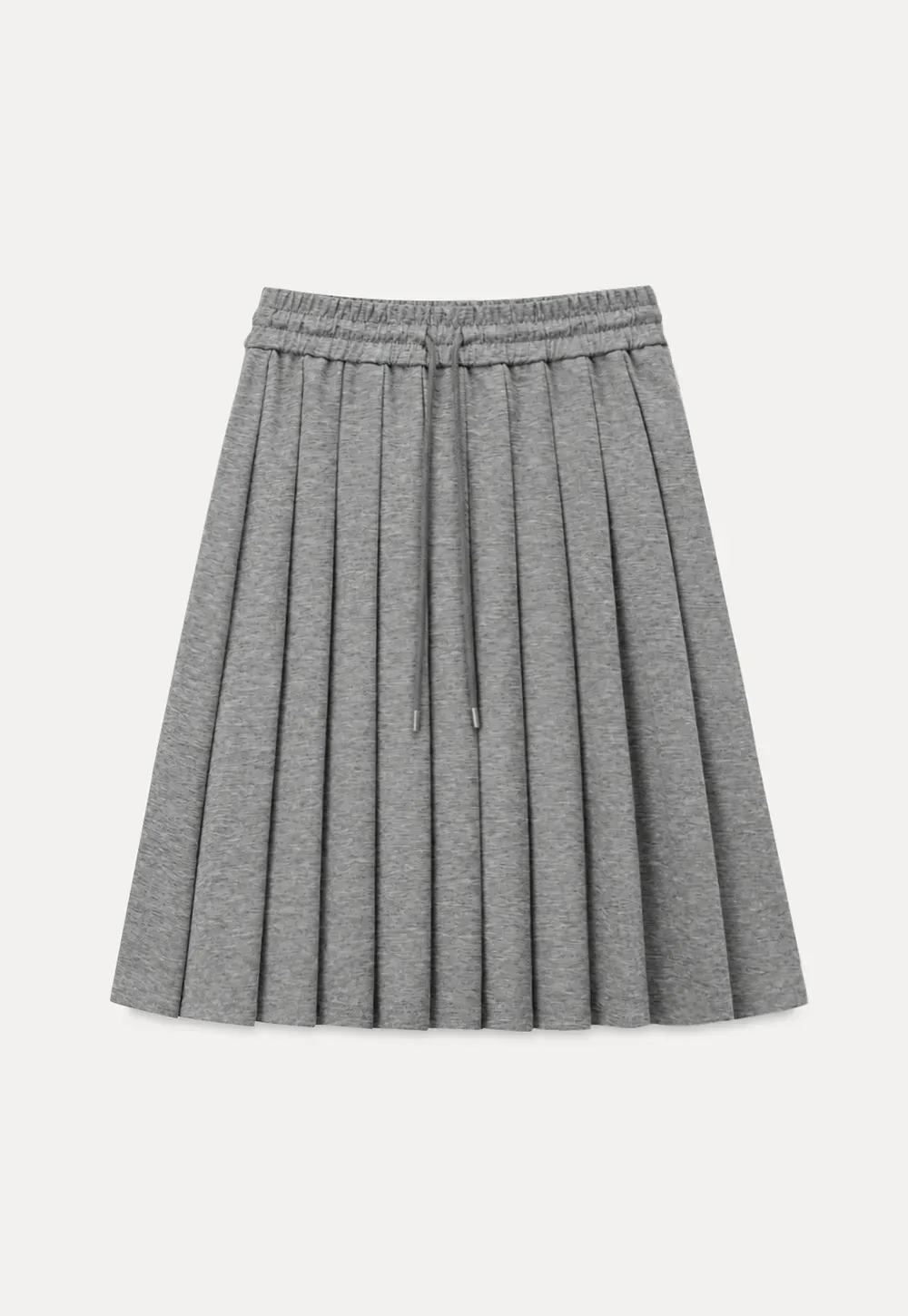 Pleated A-Line Midi Skirt
