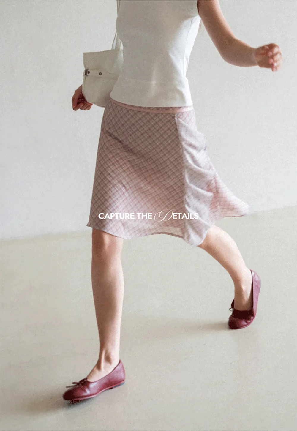 Asymmetrical Ruffle Hem Plaid Skirt