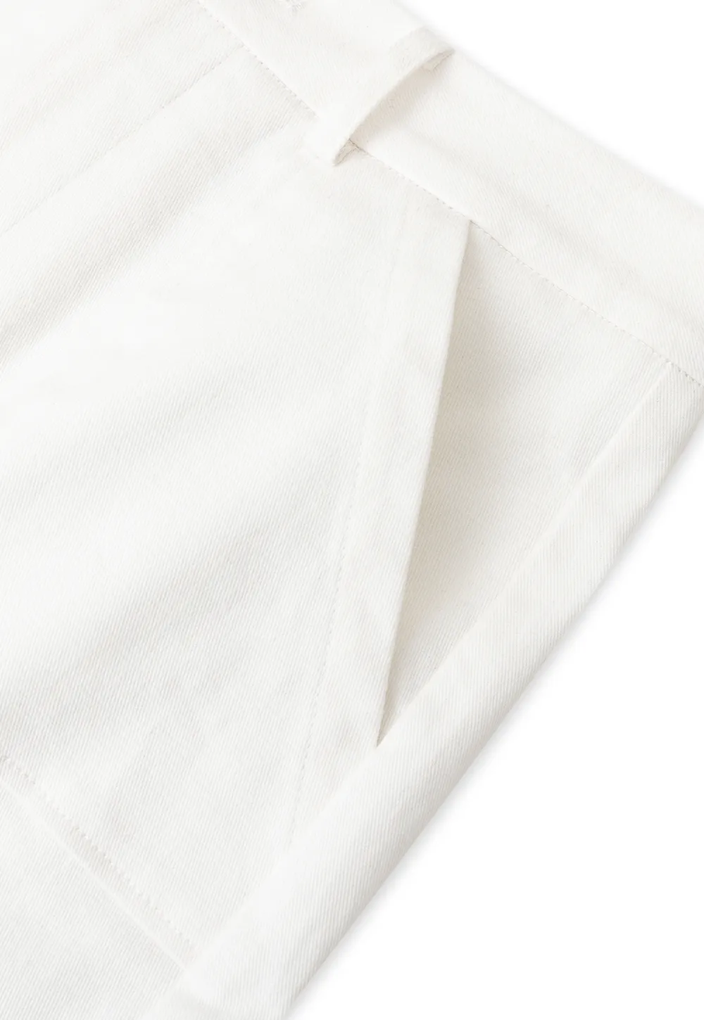 High Waist A Line Skirt with Front Patch Pockets