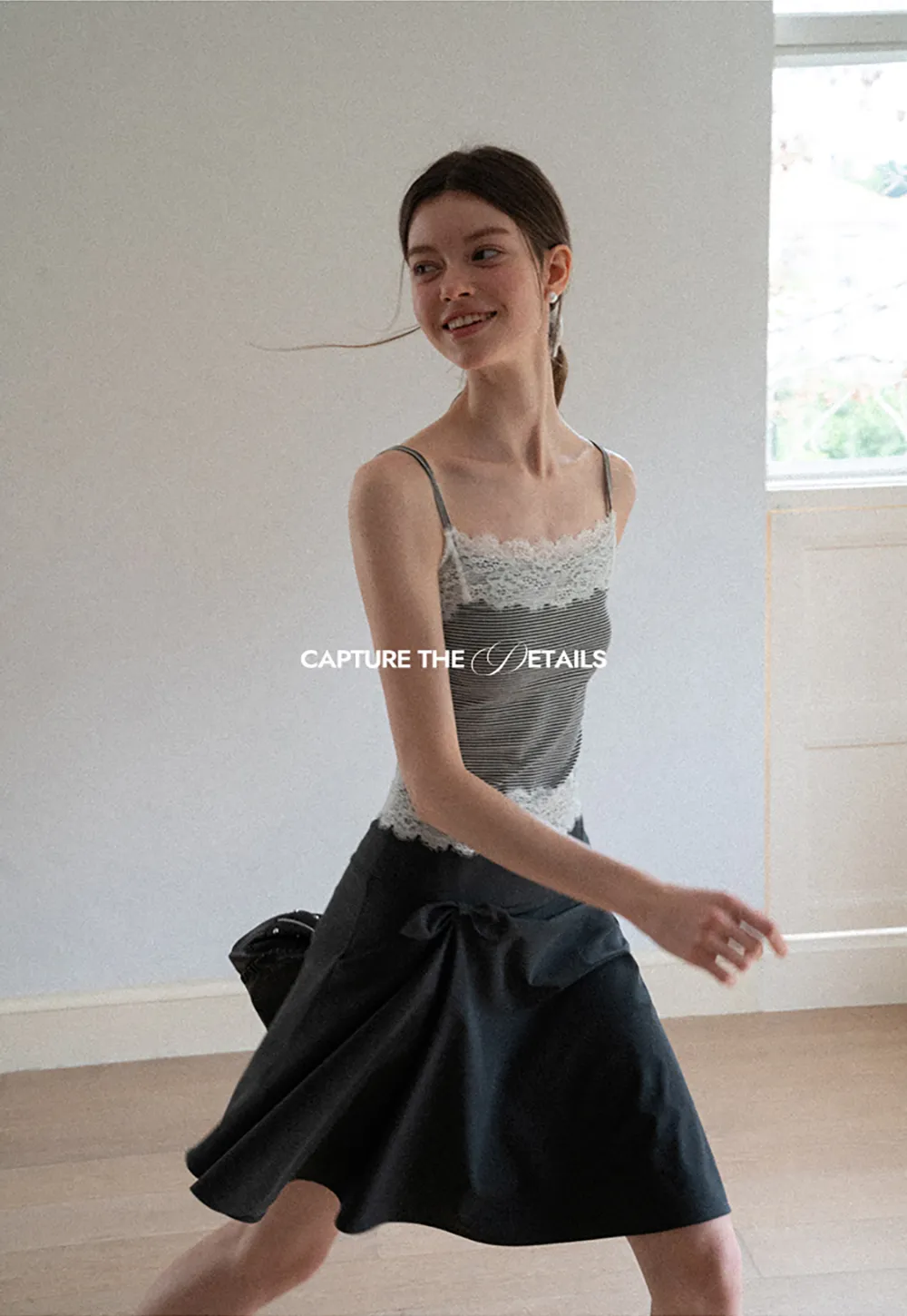 Twisted Waist Asymmetric Skirt