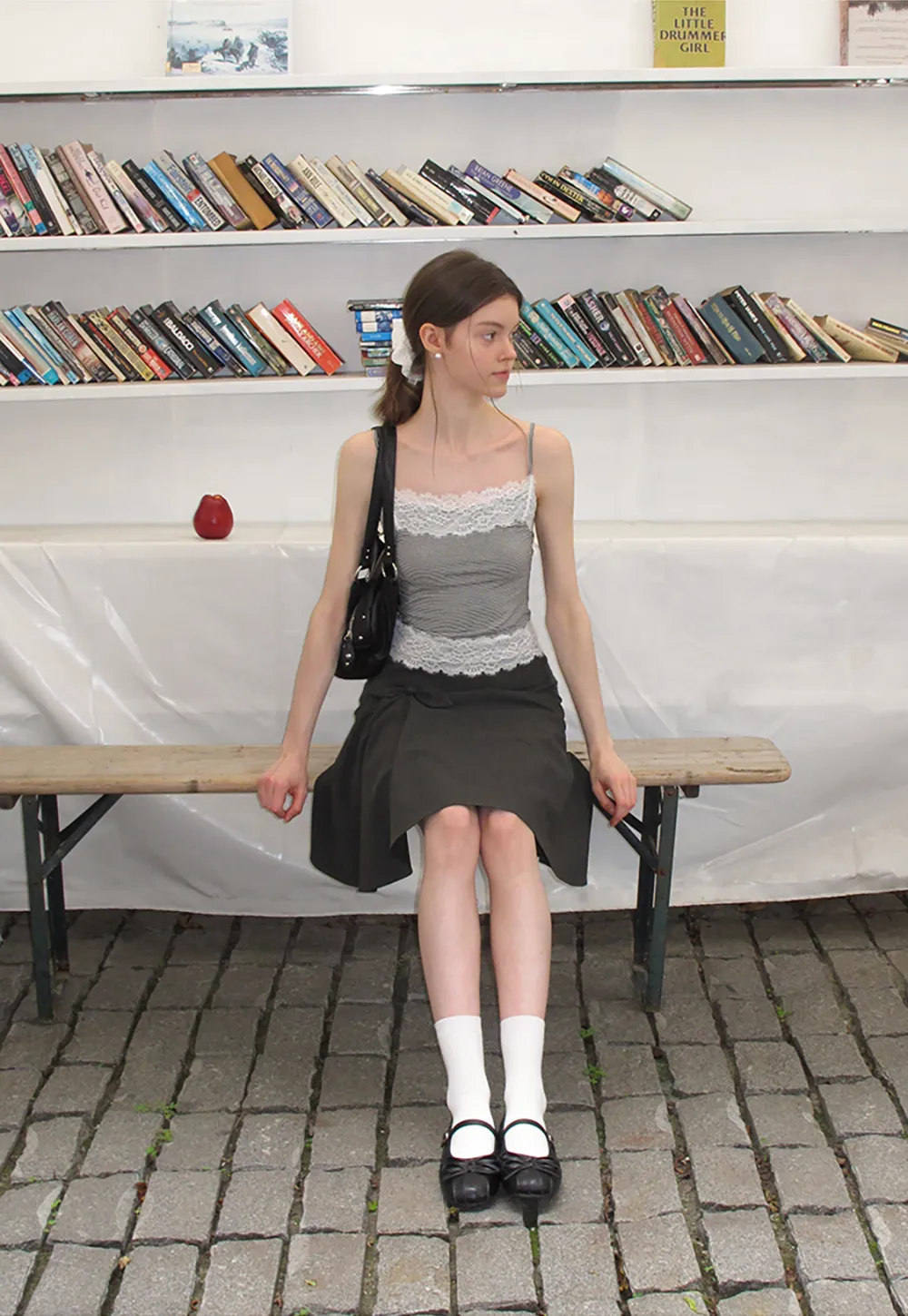 Twisted Waist Asymmetric Skirt