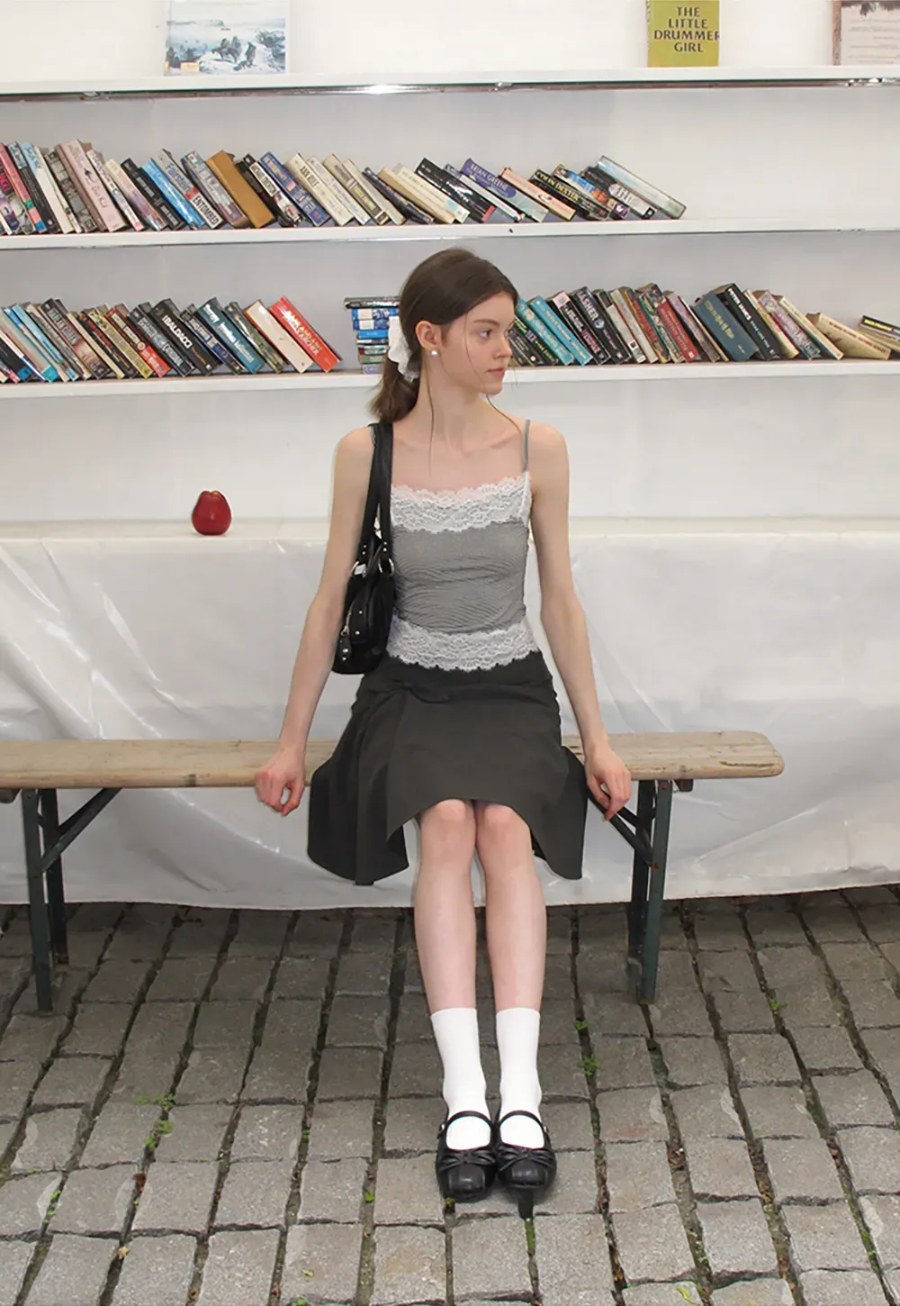 Twisted Waist Asymmetric Skirt