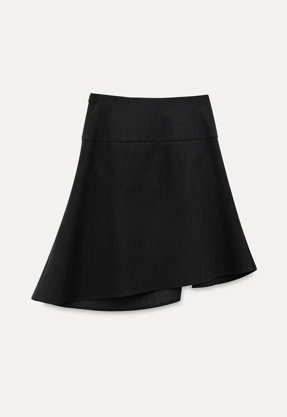Twisted Waist Asymmetric Skirt