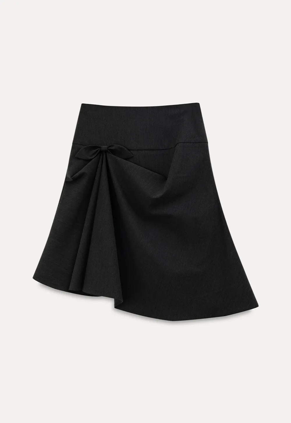 Twisted Waist Asymmetric Skirt