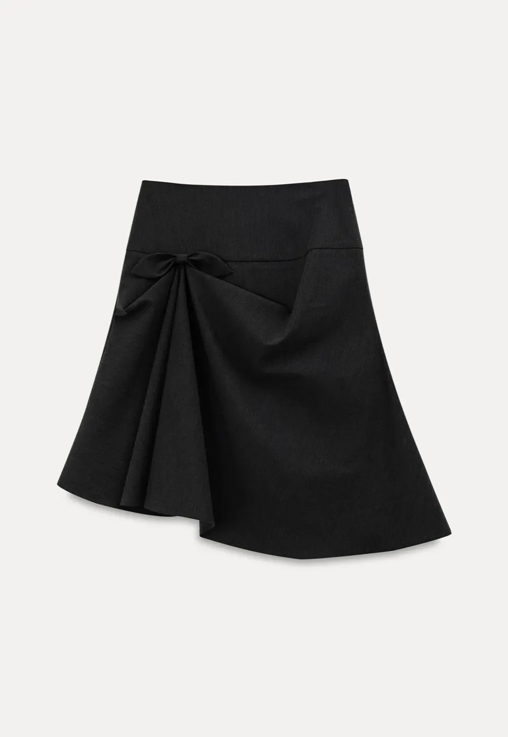 Twisted Waist Asymmetric Skirt