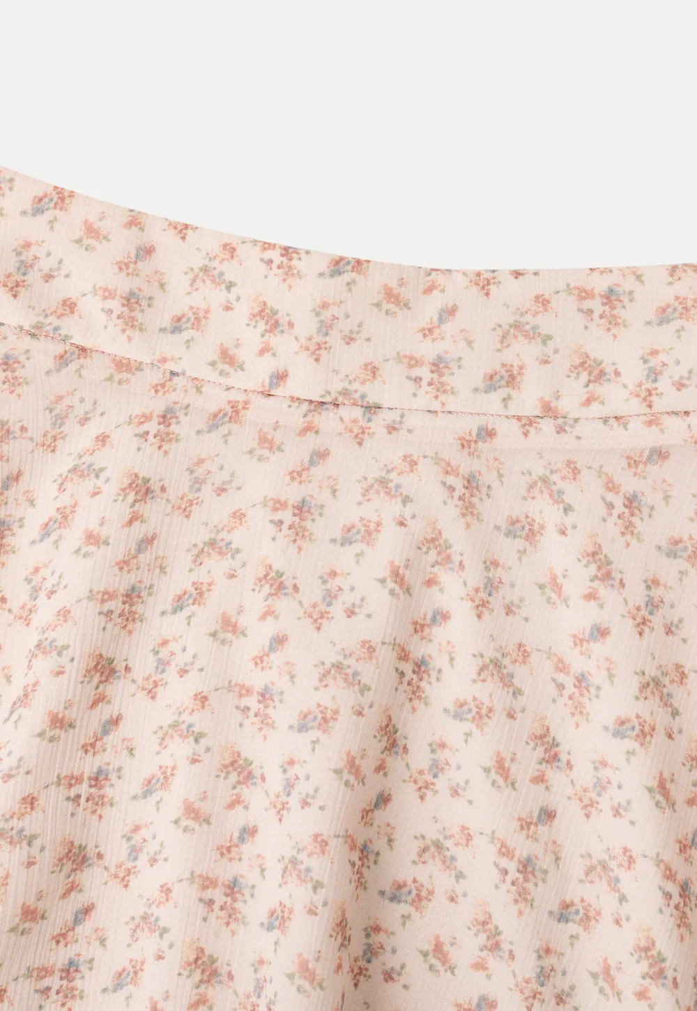 Floral Print Tiered Ruffle Hem Skirt