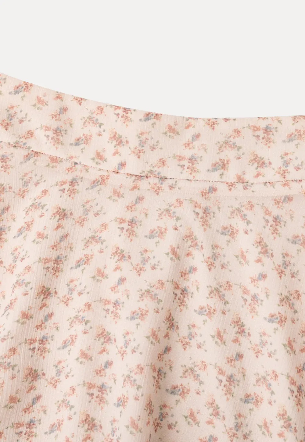 Floral Print Tiered Ruffle Hem Skirt