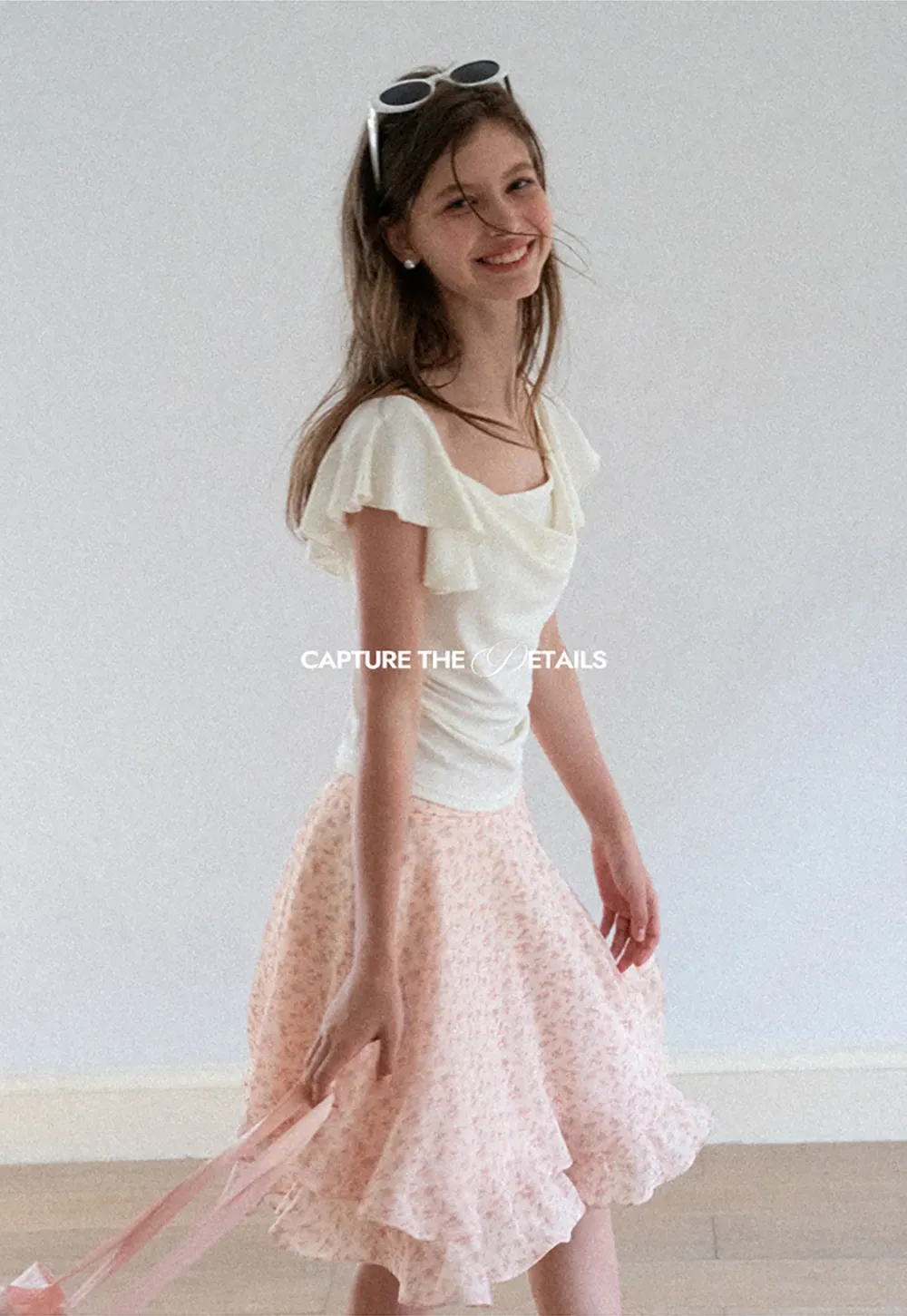 Floral Print Tiered Ruffle Hem Skirt