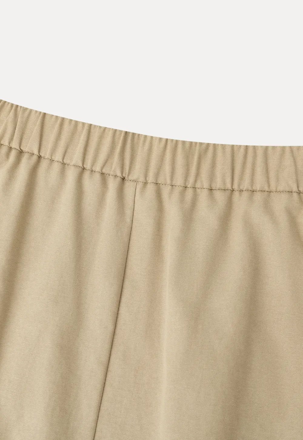 High Waist Pleated Knee Length Skirt