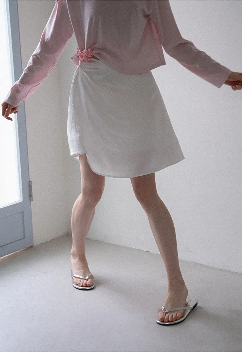 Stufenrock mit Rüschensaum