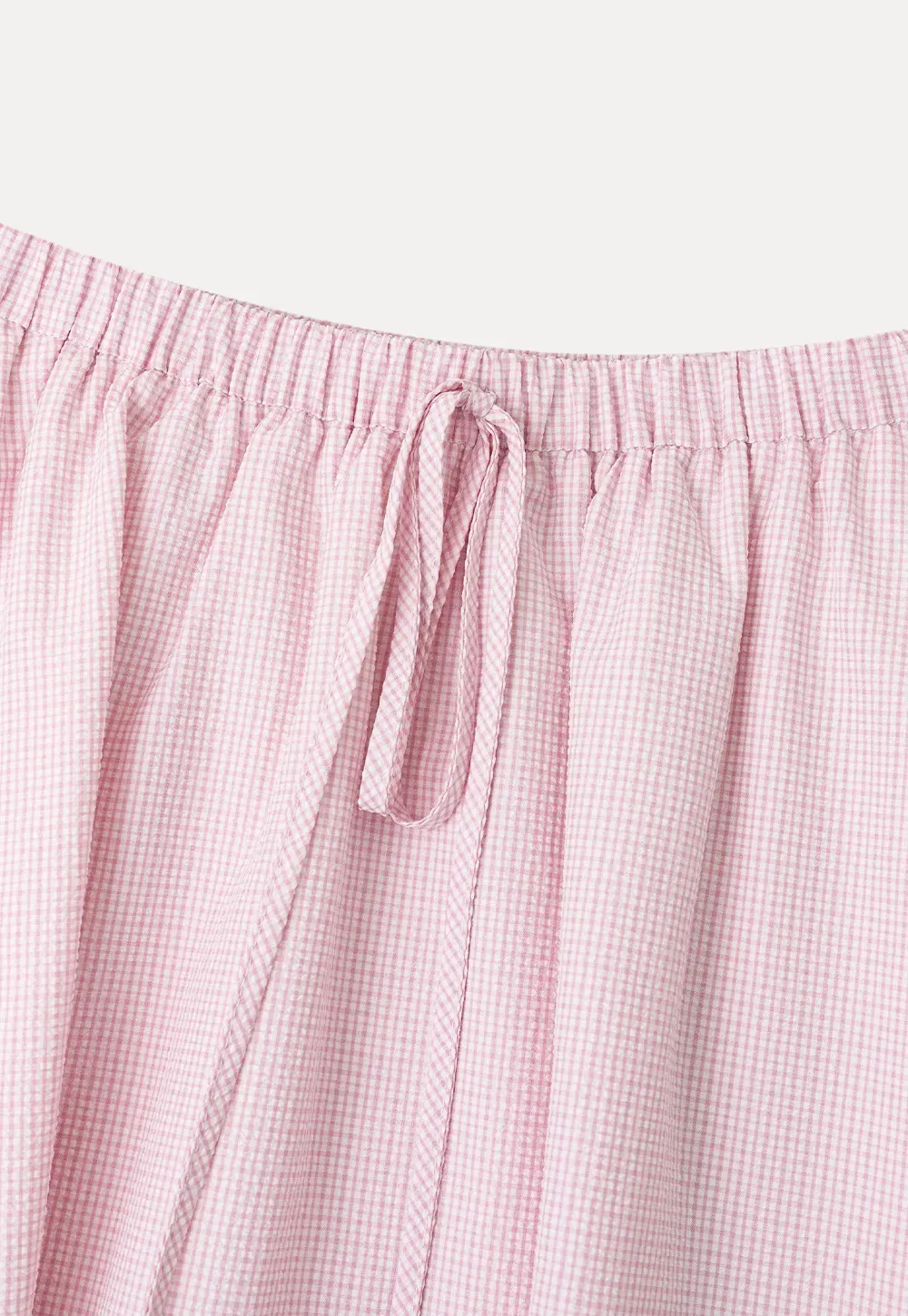 Jupe trapèze taille haute avec cordon de serrage à la taille
