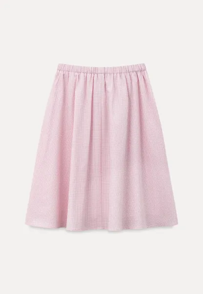 Jupe trapèze taille haute avec cordon de serrage à la taille