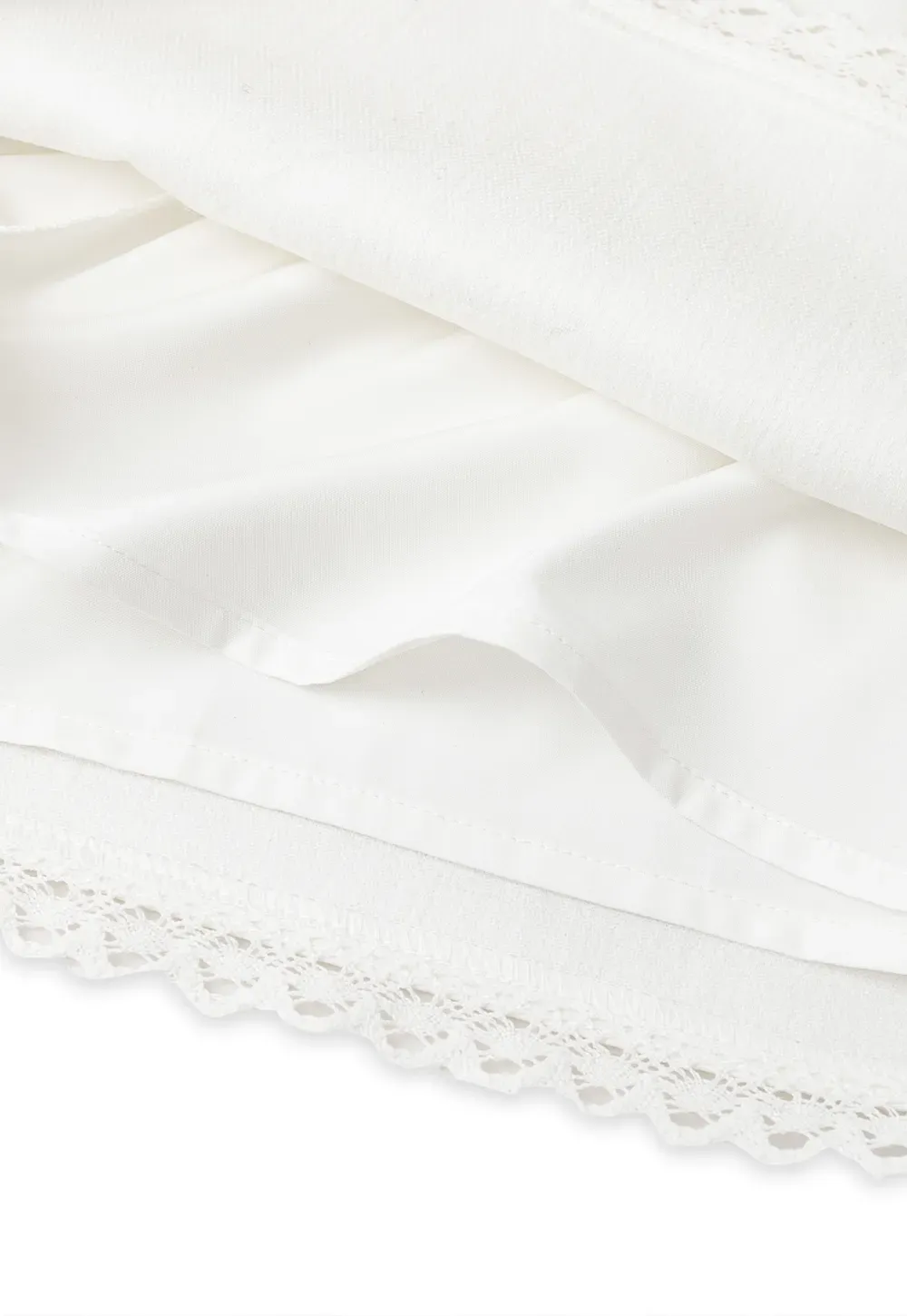 Lace Trim Mini Skirt