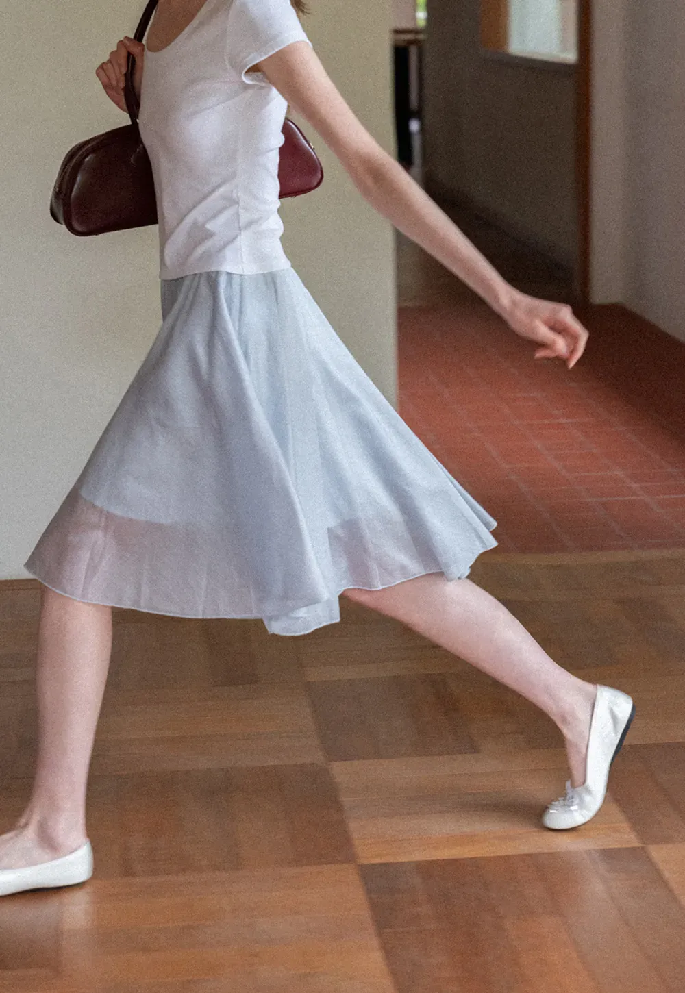 Layered A Line Skirt