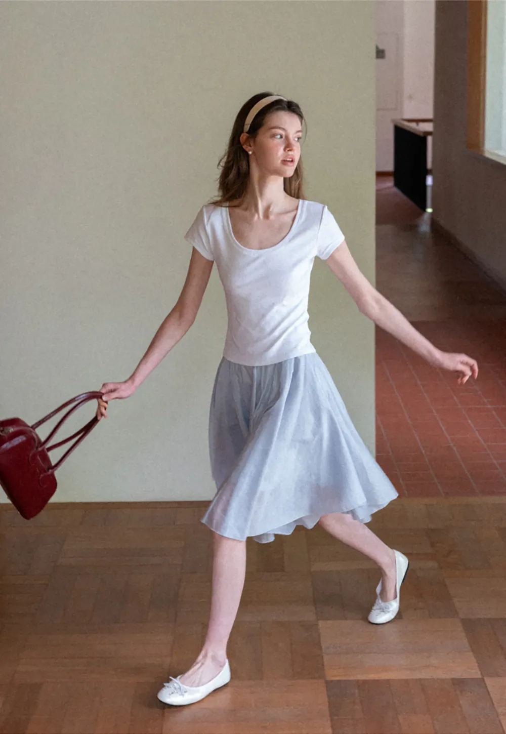 Layered A Line Skirt