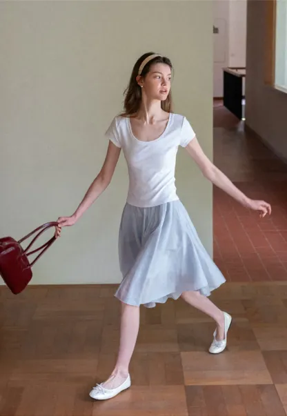 Layered A Line Skirt