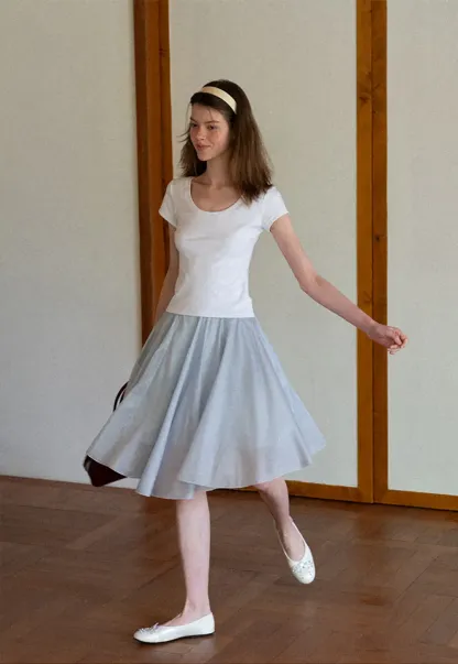 Layered A Line Skirt